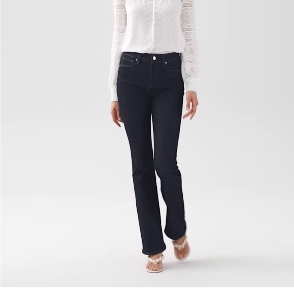 WHBM High rise skinny flare sculpt denim sz 4